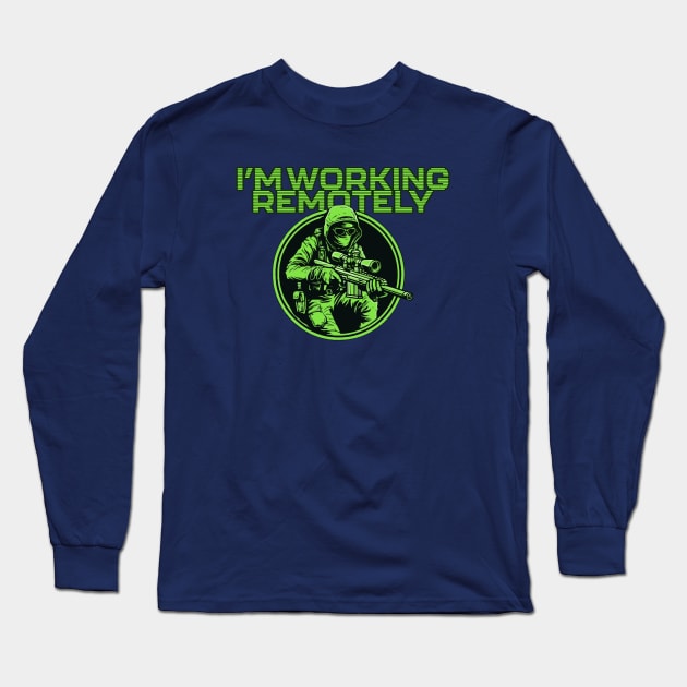 Working remotely Long Sleeve T-Shirt by Karolus